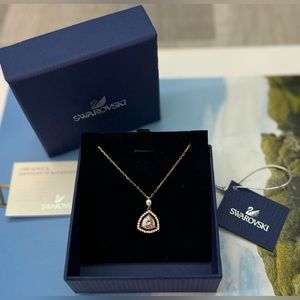 Swarovski (limited edition)Backstage Triangle Necklace Approx: 14 1/8 x 3/4 inch